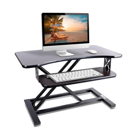 Pyle Sit Stand Desktop Riser PDRIS12